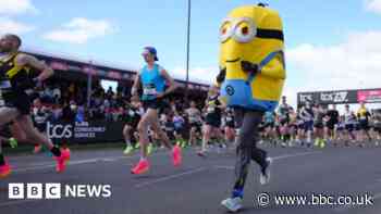 Minions and camels hit the streets for marathon