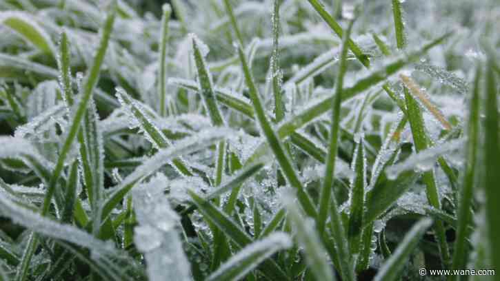 Frost Advisory issued for the area tonight