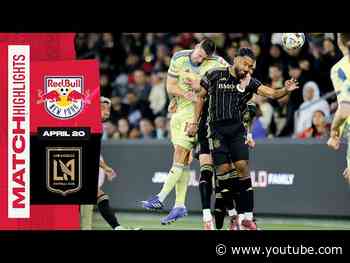 New York Red Bulls battle LAFC to a draw | Match Highlights | April 20, 2024.