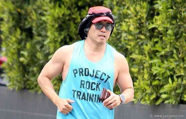 Randall Park Looks Buff While Running in Dwayne Johnson's Workout Gear!