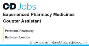 Portmans Pharmacy: Experienced Pharmacy Medicines Counter Assistant