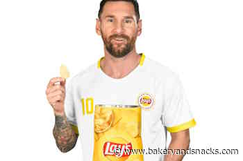 Lay’s angles up to score with Lionel Messi