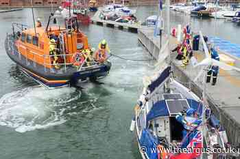 Injured sailor rescued off Hastings coast by RNLI crew