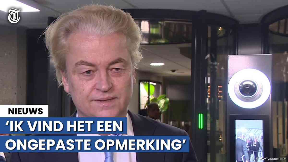 Wilders reageert op uitspraak Timmermans: ‘Ik pik dat niet meer’
