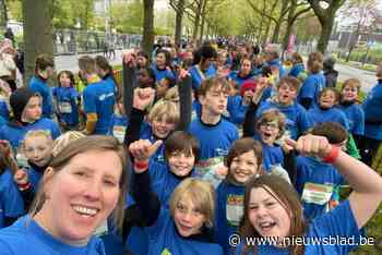 Leerlingen ’t Hinkelpad lopen mee met Nio in Kids Run Antwerpen