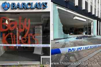 Barclays Croydon branch vandalised: No arrests made