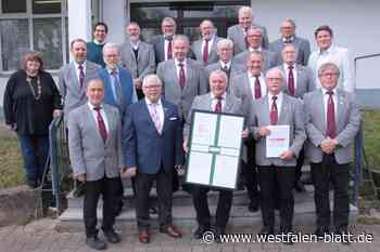 MGV-Mitglieder bei Chorverbandstag Borgholz geehrt