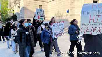 47 people during protest at Yale