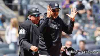 Yanks' Boone ejected, says fan berated umpire