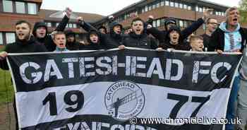 Gateshead FC fans stage council protest over 'sickening' decision to block club from play-offs