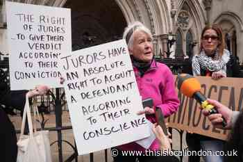 Trudi Warner will not face legal action for holding sign