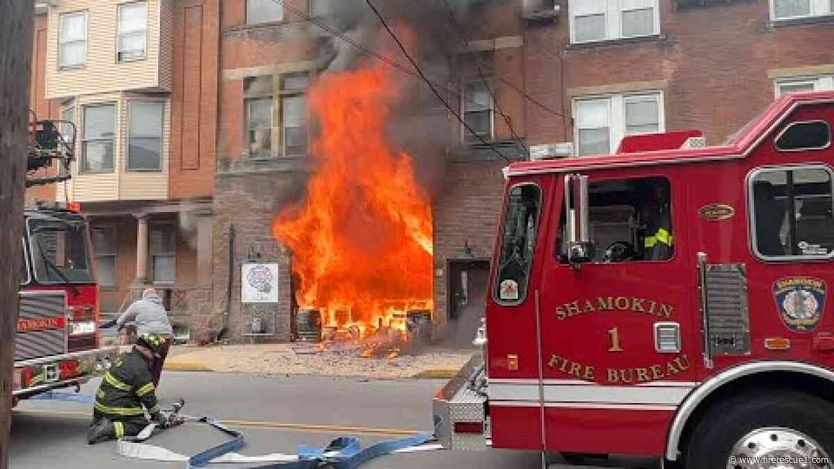 Pa. firefighter battle 2-alarm fire at former firehouse