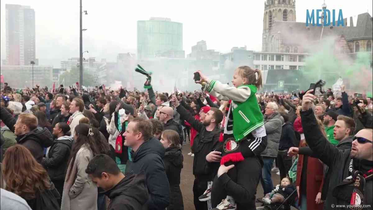Huldiging van Feyenoord na overwinning van bekerfinale 2024