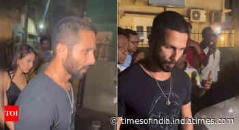 Shahid upset with paps during outing with Mira