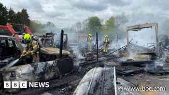 Scrapyard blaze to be investigated by fire service