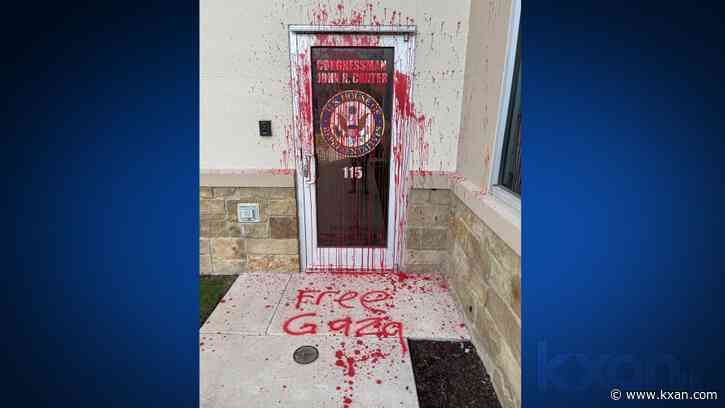 Congressman's office vandalized with red paint; Georgetown police investigating