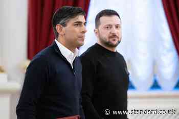 Rishi Sunak warns Putin 'will not stop at Polish border' as he pledges record military aid package for Ukraine