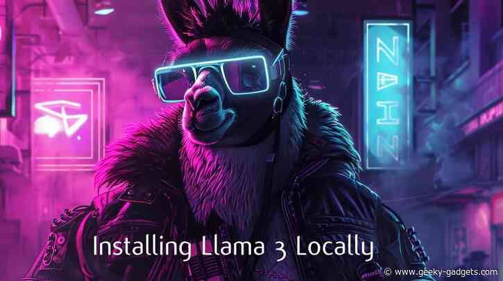 How to install Llama 3 8B AI locally on your home PC or network