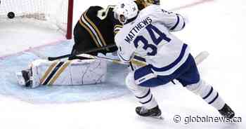 Matthews nets winner, Leafs tie series with Bruins