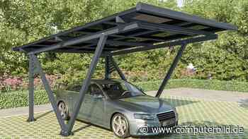 Wagen schützen, Sonne ernten: Solar-Carport Juskys SunLuxe bei Netto reduziert