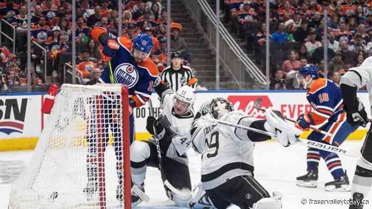 Hyman, McDavid lead Oilers to 7-4 playoff win over Kings