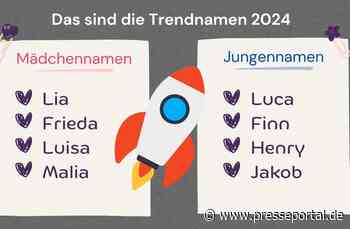 Aktuelle Auswertung: Das sind die Trendnamen 2024