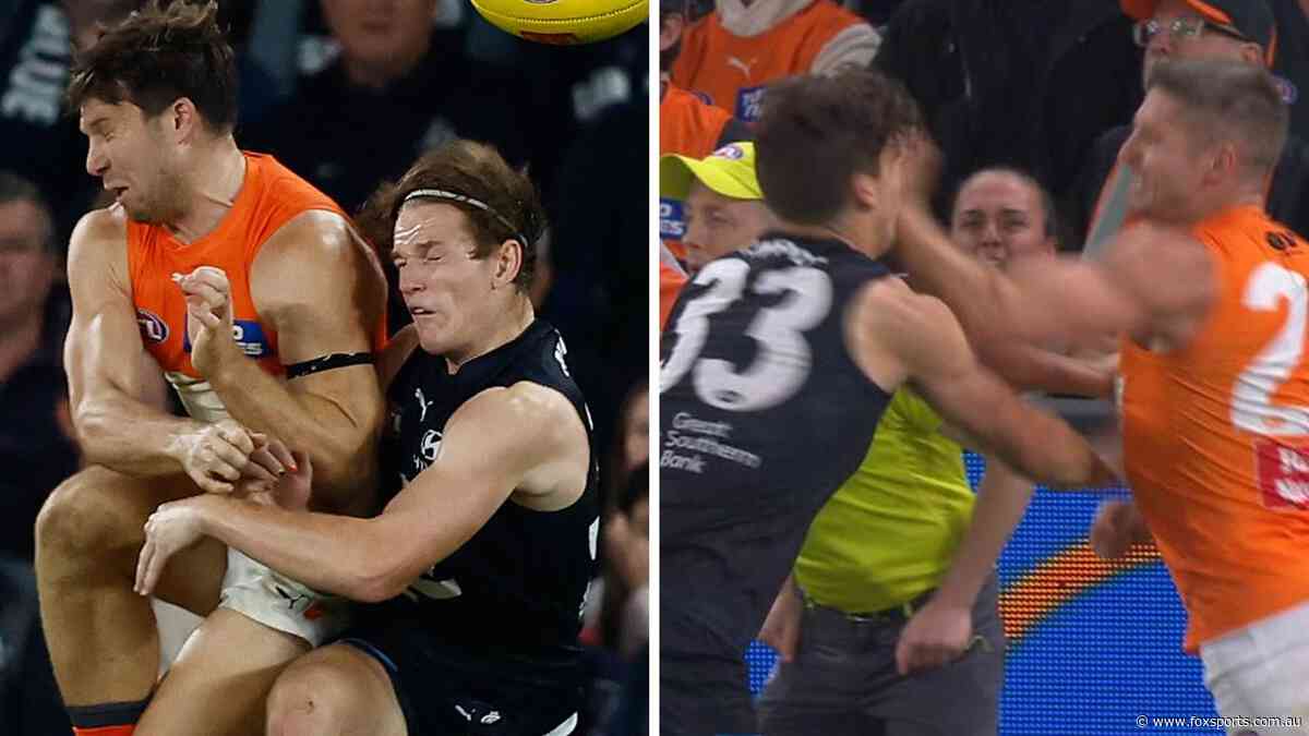 ‘For what, mate?’ Giant reveals post-strike sledge in huge double hearing — AFL Tribunal LIVE