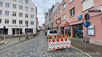 Vorsicht Baustelle: Zufahrt in die Altstadt in Augsburg ist gesperrt