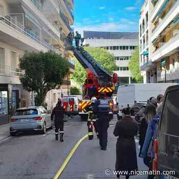 À Antibes, le boulevard Albert 1er bloqué en raison d’un incendie dans un immeuble