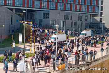 Gasleiding geraakt op werf naast UZ Leuven: honderden studenten en personeelsleden even geëvacueerd