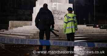 Three teens sentenced after 'free Palestine' graffitied on Rochdale Cenotaph