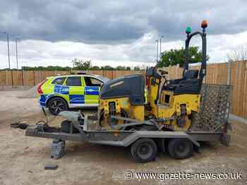 Police recover stolen road roller from Colchester