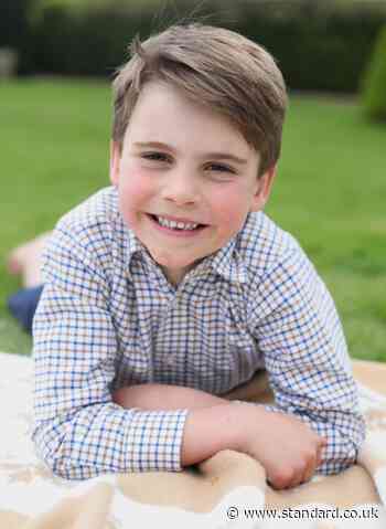 Sweet new picture of Prince Louis taken by mum Kate is released on his 6th birthday