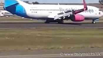 Horrifying moment wheel falls off Boeing 737 forcing an emergency landing in South Africa a month after similar incident on United Airlines flight in San Francisco: Comes days after whistleblower said plane maker was playing 'Russian Roulette'