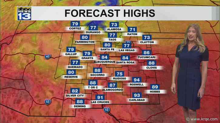 Even hotter temperatures around New Mexico Tuesday