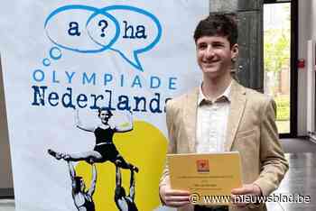 Nils haalt zilver op Olympiade Nederlands, met onderzoek naar middeleeuws blijspel: “Over overspel en pantoffelhelden”