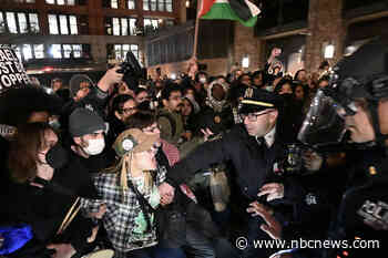 Demonstrators at NYU taken into custody as pro-Palestinian campus protests escalate