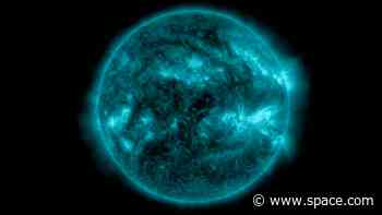 Watch 4 solar flares erupt from the sun at nearly the same time in extremely rare event (video)