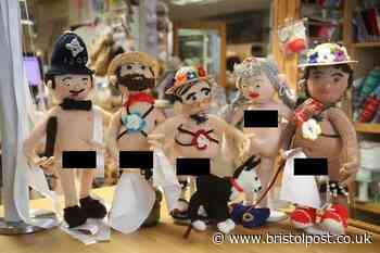Naughty knitted figures with full frontal nudity sparks controversy at West Country café