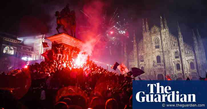 Inter fans celebrate after team seal historic 20th Scudetto – video