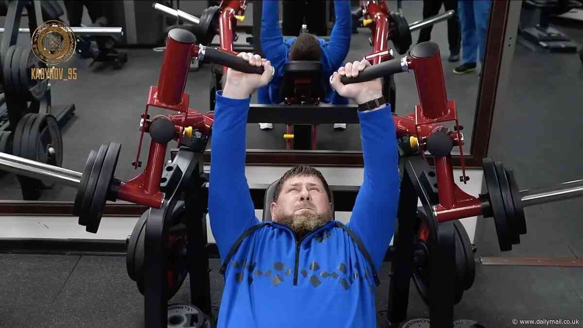 Putin warlord Ramzan Kadyrov goes to gym and addresses commanders 'to prove​ he is not terminally ill' amid health rumours​