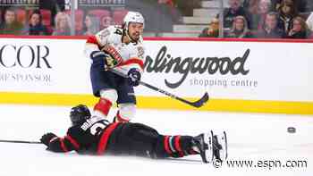 Panthers' Lomberg to miss Game 2 with illness