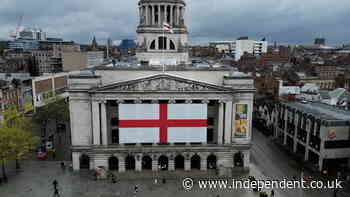 Watch: 60ft St George’s flag claimed to be largest in country flies in Nottingham