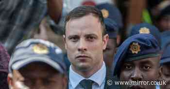 Grinning Oscar Pistorius pictured for first time as free man after murdering girlfriend