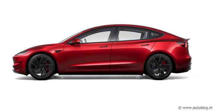 Daar is ‘ie dan: de gloednieuwe Tesla Model 3 Performance