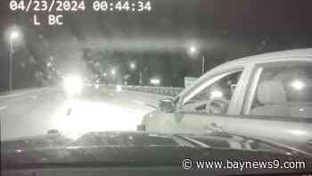 FHP releases video of wrong-way driver stop; suspect charged with DUI