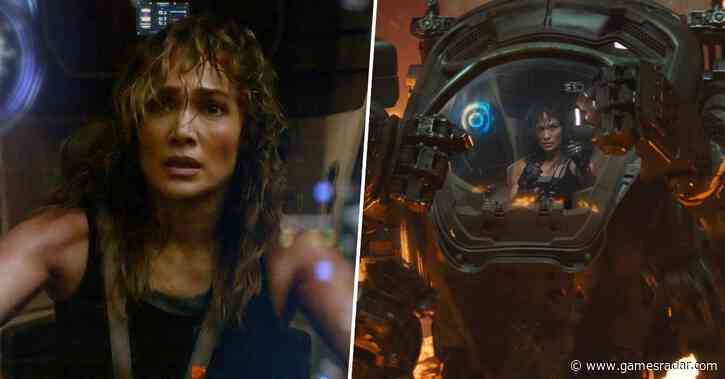 Jennifer Lopez is forced to team up with a snarky AI bot to defeat Shang-Chi star Simu Liu in the wild trailer for Netflix’s latest sci-fi action romp