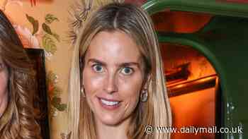 Frida Redknapp is the epitome of chic in grey waistcoat as she catches up with Jodie Kidd at nutritionist Gabriela Peacock's book launch
