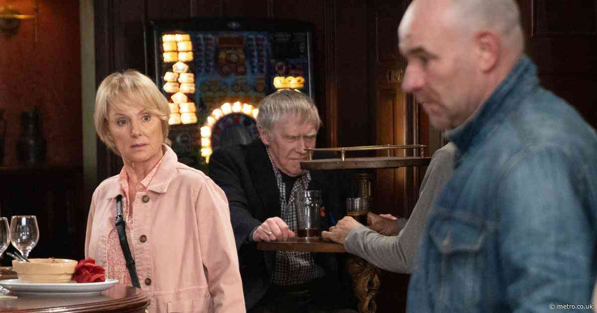 Cheating fears for Tim as Sally reels at the sight of him with another woman in Coronation Street