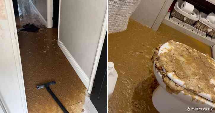 Sewage and poo spews out of mum’s toilet leaving her £30,000 out of pocket